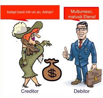 ce este debitor si creditor