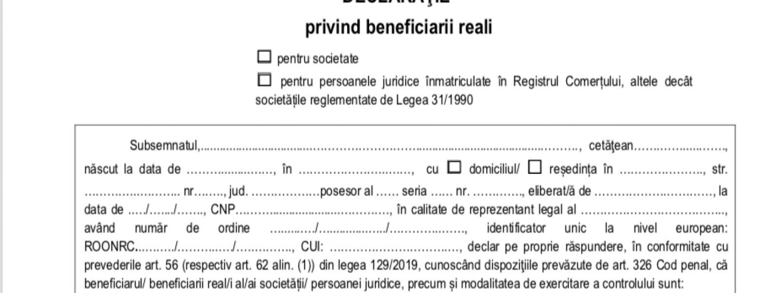 declaratia beneficiarii reali